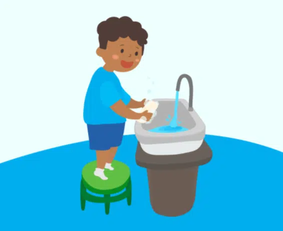 importancia de lavarse las manos en niños